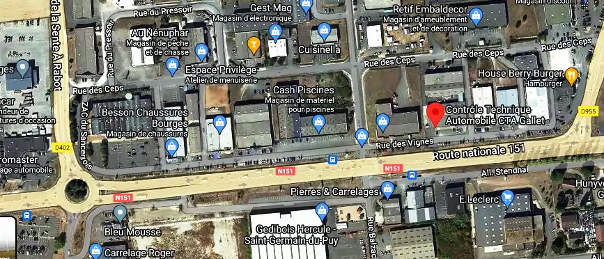 Prix contrôle technique à Saint-Germain-du-Puy