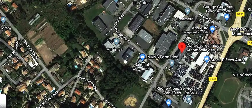 Prix contrôle technique à Guéreins