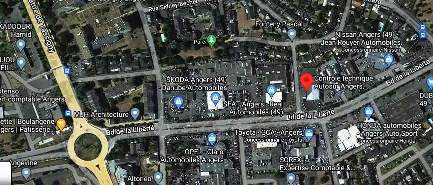 Prix contrôle technique à Angers