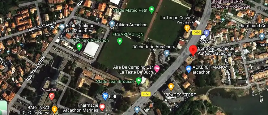 Prix contrôle technique à Arcachon