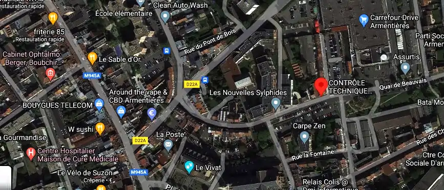 Prix contrôle technique à Armentières