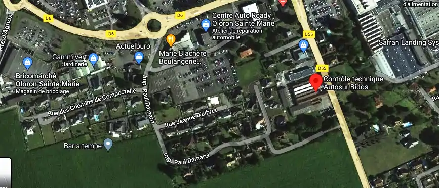 Prix contrôle technique à Bidos