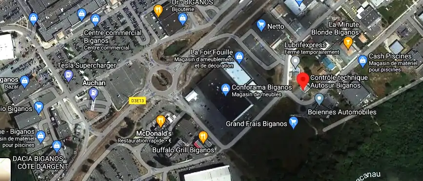 Prix contrôle technique à Biganos