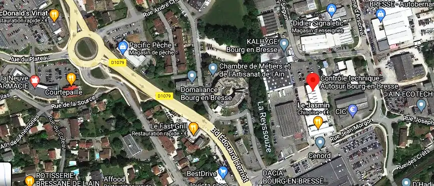 Prix contrôle technique à Bourg-en-Bresse