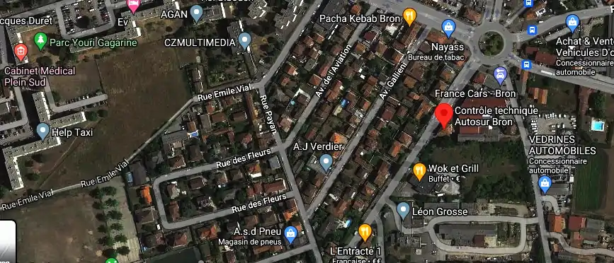Prix contrôle technique à Bron