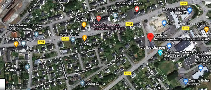 Prix contrôle technique à Carhaix-Plouguer