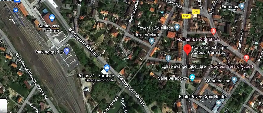 Prix contrôle technique à Carmaux