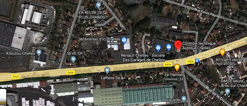 Prix contrôle technique à Chelles