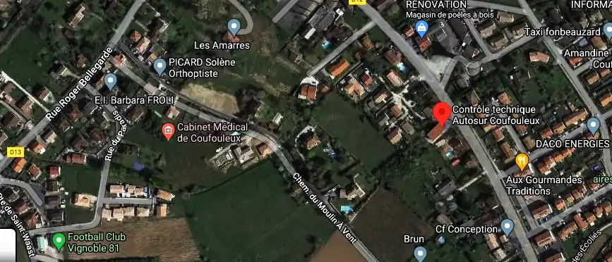 Prix contrôle technique à Couffouleux