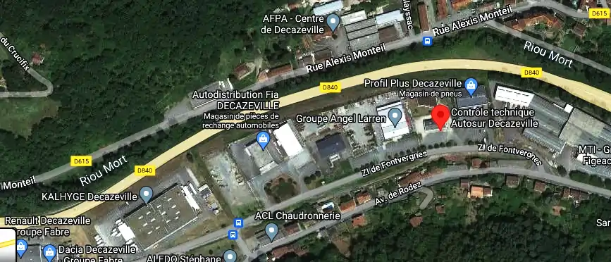 Prix contrôle technique à Decazeville