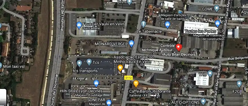 Prix contrôle technique à Décines-Charpieu