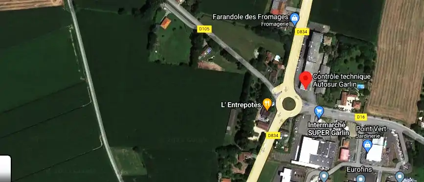 Prix contrôle technique à Garlin