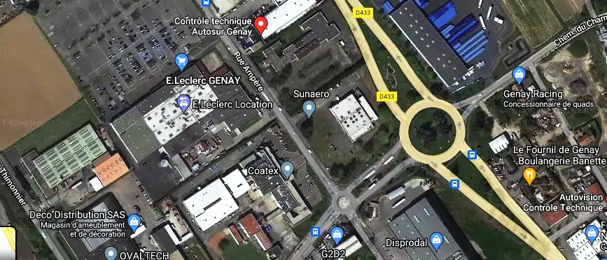 Prix contrôle technique à Genay