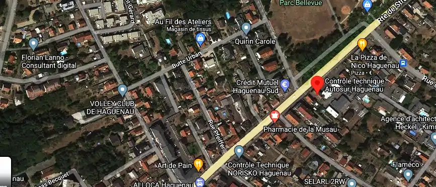 Prix contrôle technique à Haguenau