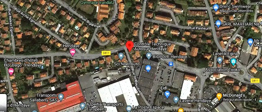 Prix contrôle technique à Hendaye