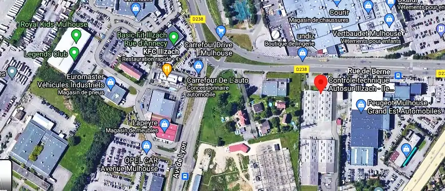 Prix contrôle technique à Illzach