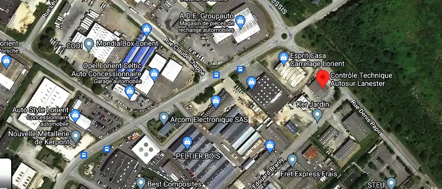 Prix contrôle technique à Lanester