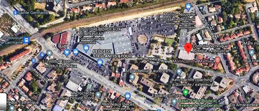 Prix contrôle technique à Le Bouscat