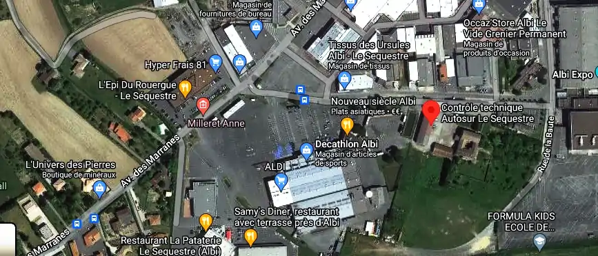 Prix contrôle technique à Le Sequestre