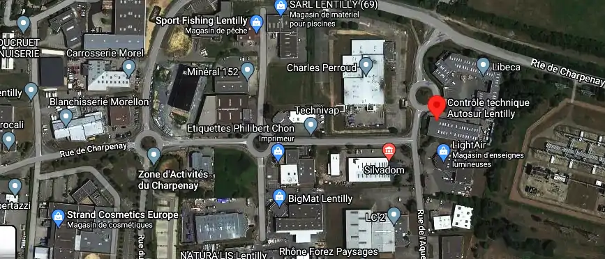 Prix contrôle technique à Lentilly