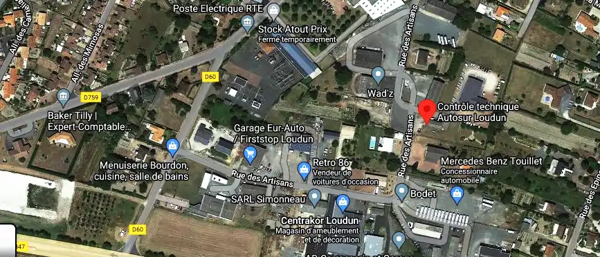 Prix contrôle technique à Loudun