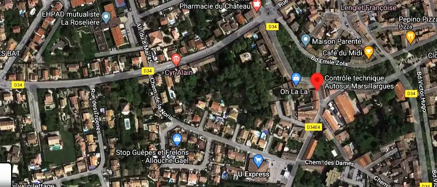 Prix contrôle technique à Marsillargues