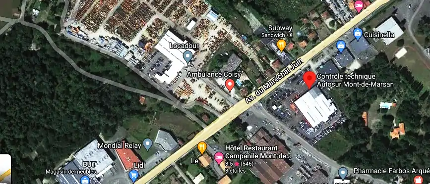 Prix contrôle technique à Mont-de-Marsan