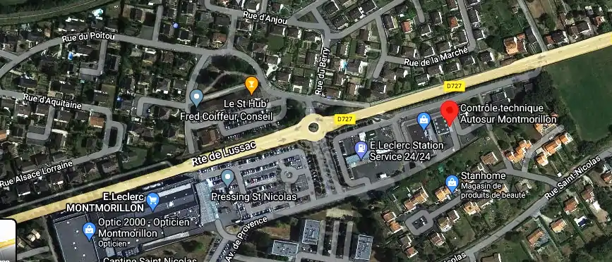 Prix contrôle technique à Montmorillon