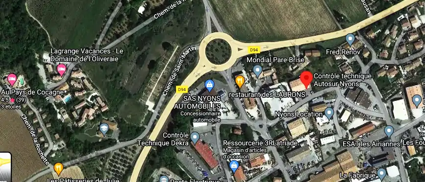 Prix contrôle technique à Nyons