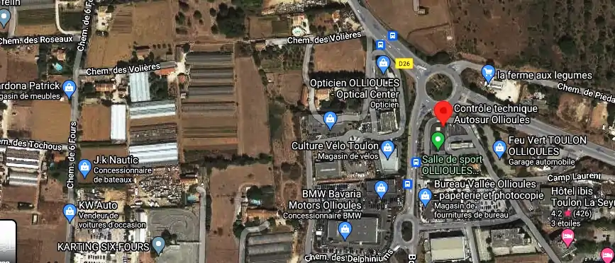 Prix contrôle technique à Ollioules