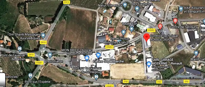 Prix contrôle technique à Olonzac