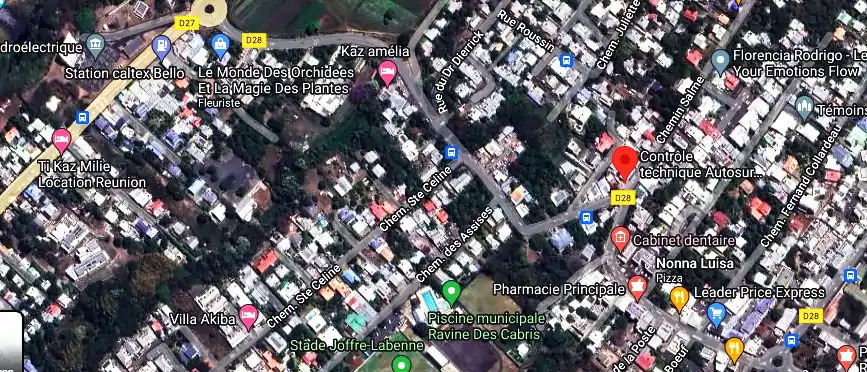 Prix contrôle technique à 1 Chemin Salme, Saint-Pierre 97432, La Réunion