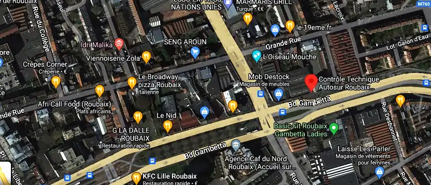 Prix contrôle technique à Roubaix