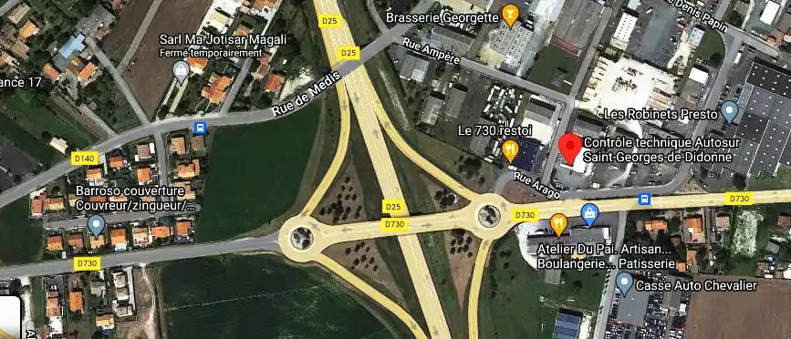Prix contrôle technique à Saint-Georges-de-Didonne