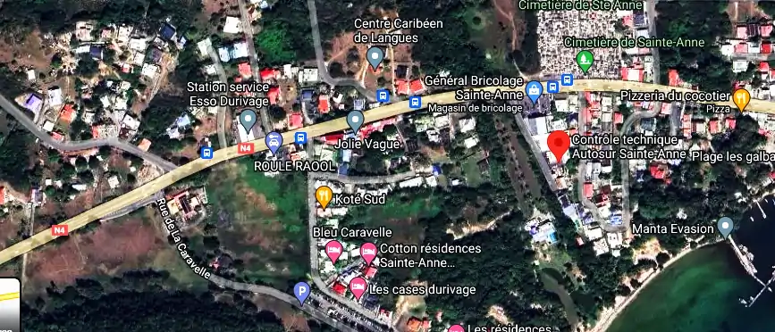 Prix contrôle technique à Sainte-Anne, Les Galbas, Sainte anne - guadeloupe 97180, Guadeloupe