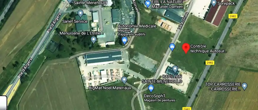 Prix contrôle technique à Sainte-Menehould