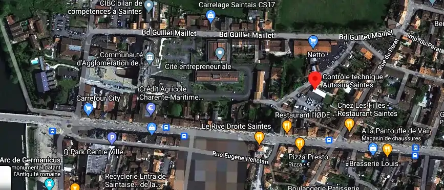 Prix contrôle technique à Saintes