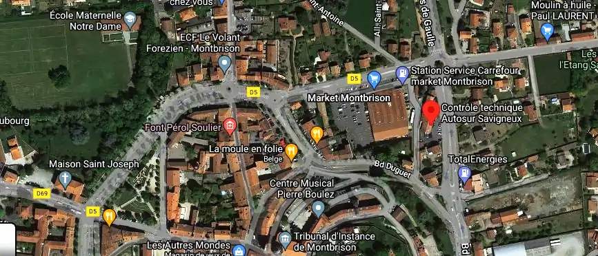 Prix contrôle technique à Savigneux