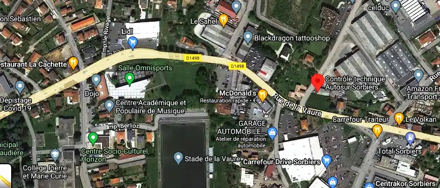 Prix contrôle technique à Sorbiers