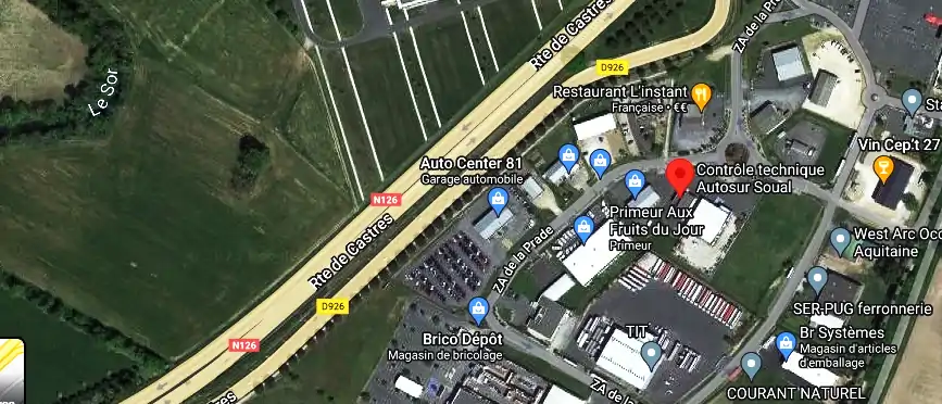 Prix contrôle technique à Soual