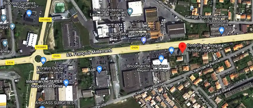 Prix contrôle technique à Surgères