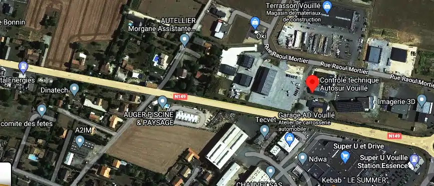 Prix contrôle technique à Vouillé