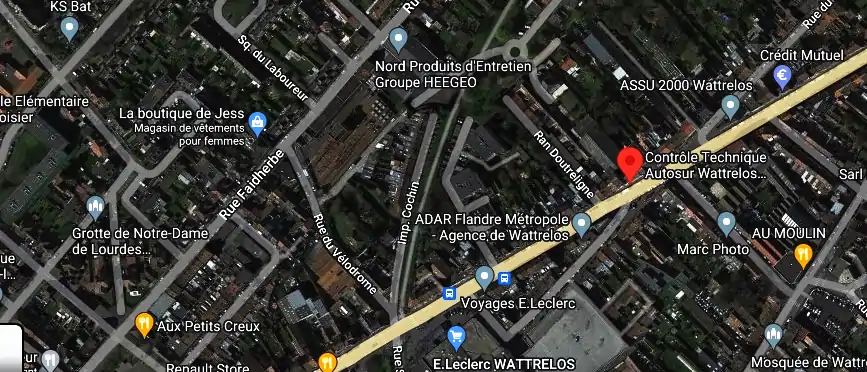 Prix contrôle technique à Wattrelos