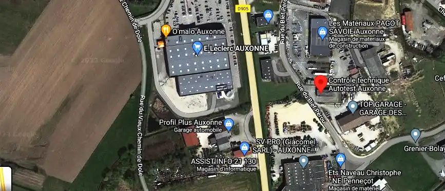 Prix contrôle technique à Auxonne