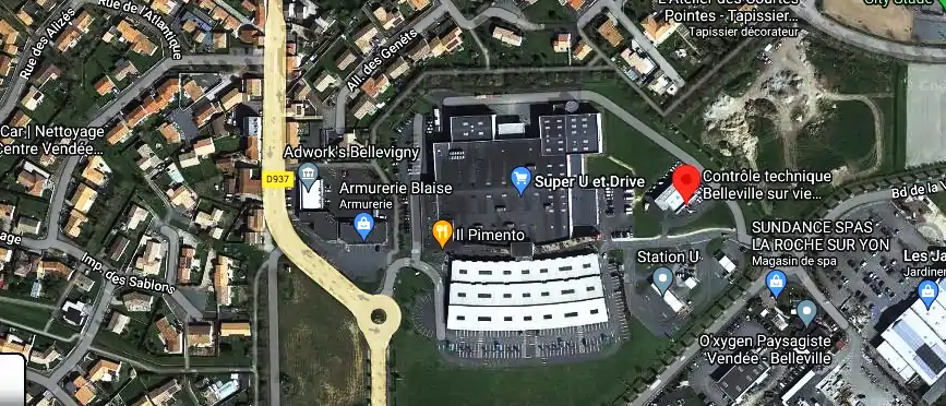 Prix contrôle technique à Belleville Sur Vie