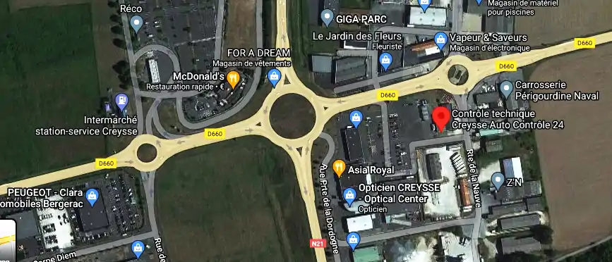 Prix contrôle technique à Creysse