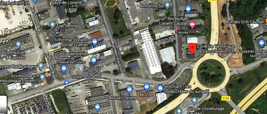 Prix contrôle technique à Caudan