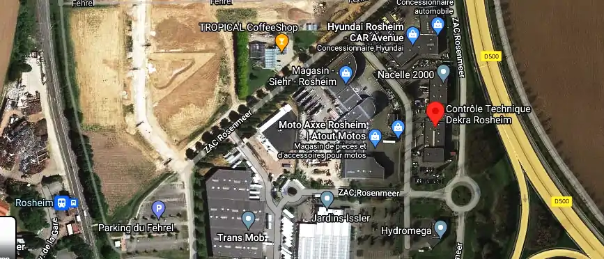 Prix contrôle technique à Rosheim