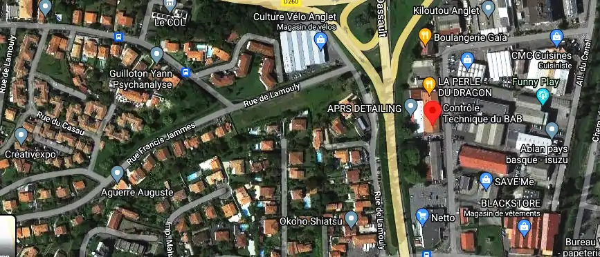 Prix contrôle technique à Anglet