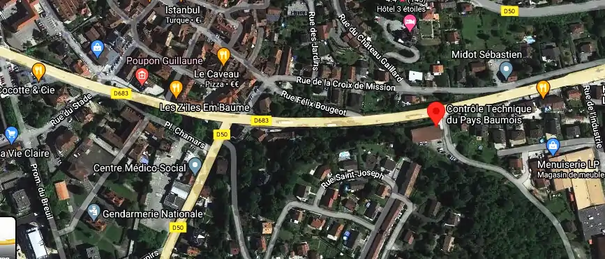 Prix contrôle technique à Baume-les-Dames